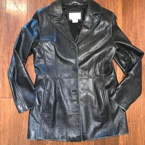 Nine West Leather Blazer